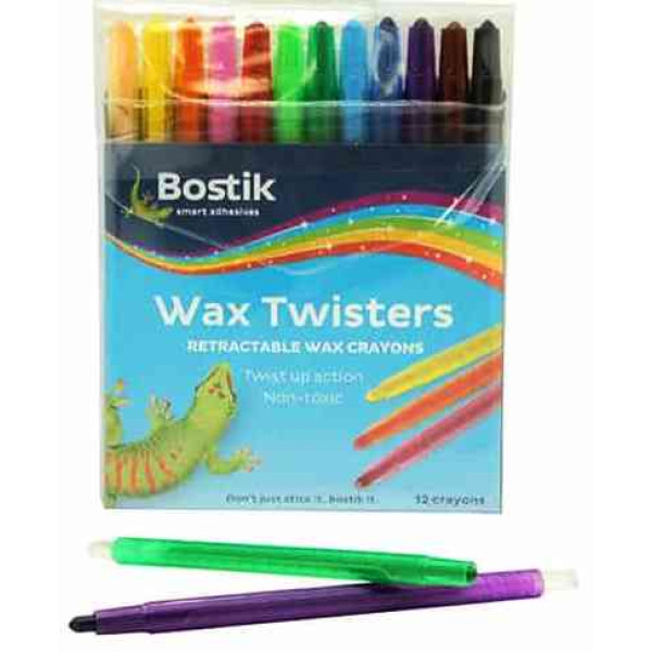 BOSTIK Wax Twister Crayons 12s BOSTIK Wax Twister Crayons 12s