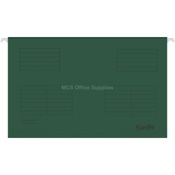 Bantex Suspension Files Foolscap Dark Green - 25 Pack