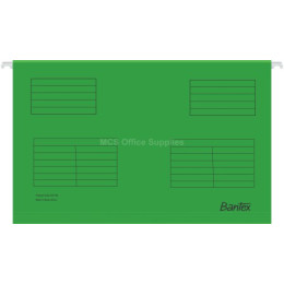 Bantex Suspension Files Foolscap Grass Green - 25 Pack