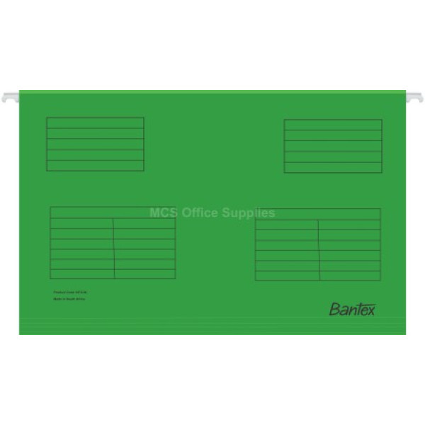 Bantex Suspension Files Foolscap Grass Green - 25 Pack