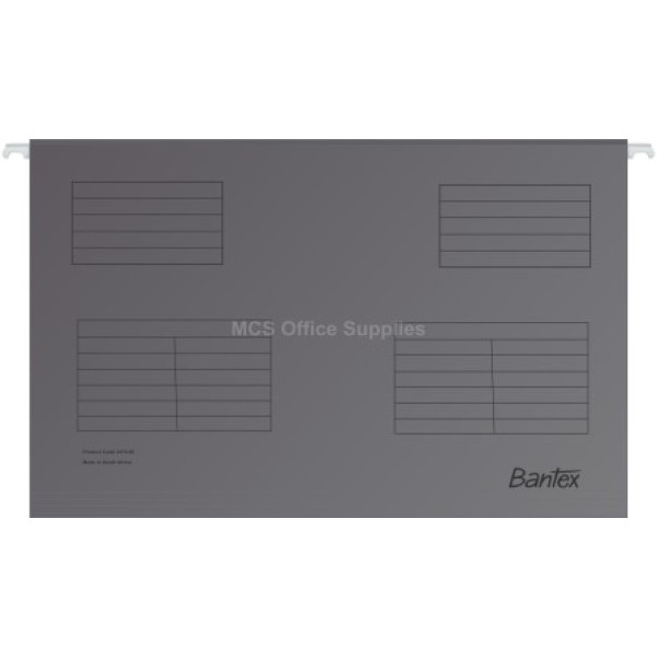 Bantex Suspension Files Foolscap Grey - 25 Pack