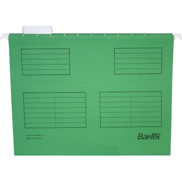 Bantex Suspension Files A4 Retail Pack Grass Green - 10 Pack