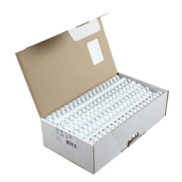 Binder Comb Element Plastic 320 Sheet 38mm White (50) Binder Comb Element Plastic 320 Sheet 38mm White (50)