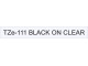 Brother TZe-111 Labelling Tape 6mm Black On Clear Tape Brother TZe-111 Labelling Tape 6mm Black On Clear Tape