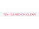 Brother TZe-132 Labelling Tape 12mm Red On Clear Tape Brother TZe-132 Labelling Tape 12mm Red On Clear Tape
