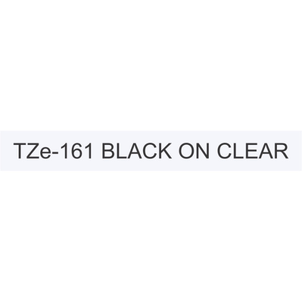 Brother TZe-161 Labelling Tape 36mm Black On Clear Tape Brother TZe-161 Labelling Tape 36mm Black On Clear Tape