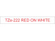 Brother TZe-222 Labelling Tape 9mm Red On White Tape Brother TZe-222 Labelling Tape 9mm Red On White Tape