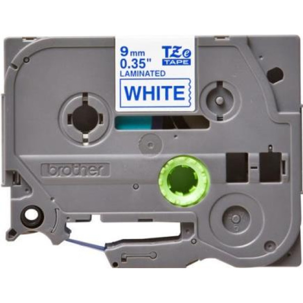 Brother TZe-223 Labelling Tape 9mm Blue On White Tape Brother TZe-223 Labelling Tape 9mm Blue On White Tape