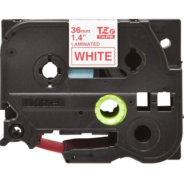 Brother TZe-262 Labelling Tape 36mm Red On White Tape