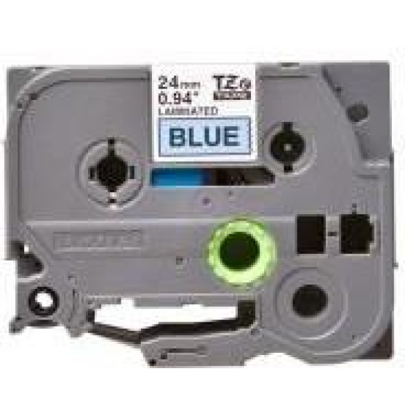 Brother TZe-551 Labelling Tape 24mm Black On Blue Tape Brother TZe-551 Labelling Tape 24mm Black On Blue Tape