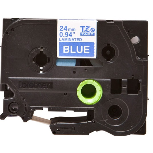 Brother TZe-555 Labelling Tape 24mm White On Blue Tape Brother TZe-555 Labelling Tape 24mm White On Blue Tape