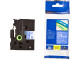 Brother TZe-555 Labelling Tape 24mm White On Blue Tape Brother TZe-555 Labelling Tape 24mm White On Blue Tape