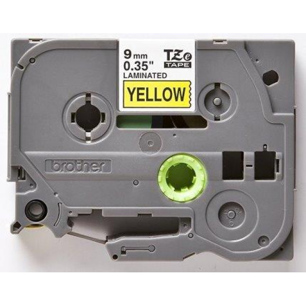 Brother TZe-621 Labelling Tape 9mm Black On Yellow Tape