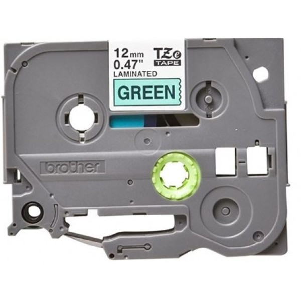 Brother TZe-731 Labelling Tape 12mm Black On Green Tape
