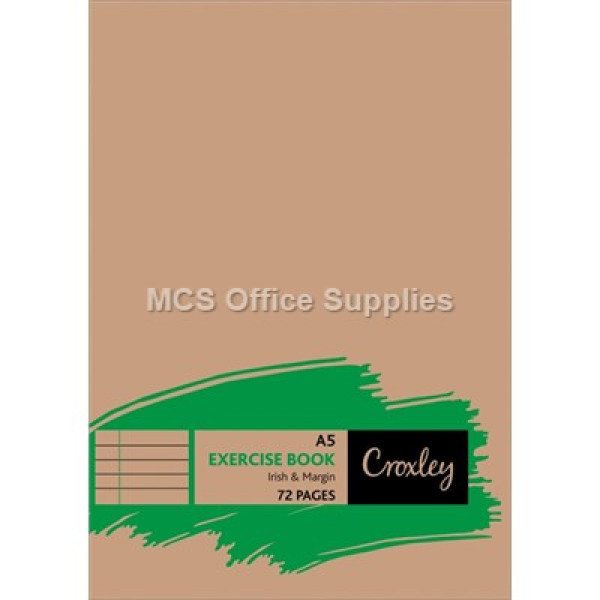 CROXLEY JD173IM A5 Exercise Book Irish Margin 72pg CROXLEY JD173IM A5 Exercise Book Irish Margin 72pg