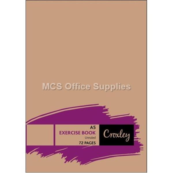 CROXLEY JD173UN A5 Exercise Book Unruled 72pg CROXLEY JD173UN A5 Exercise Book Unruled 72pg