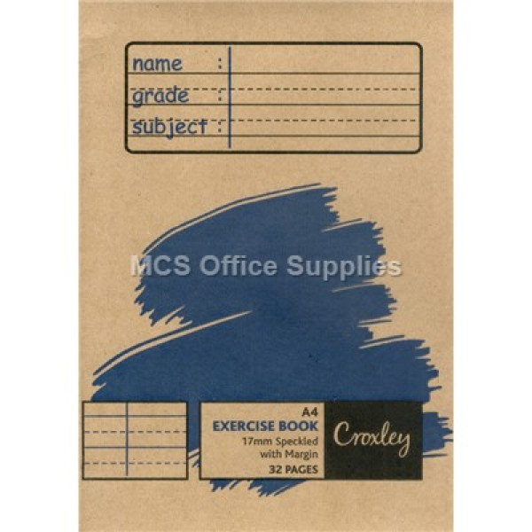 CROXLEY JD26717 A4 Exercise Book 17mm Ruled 32pg CROXLEY JD26717 A4 Exercise Book 17mm Ruled 32pg