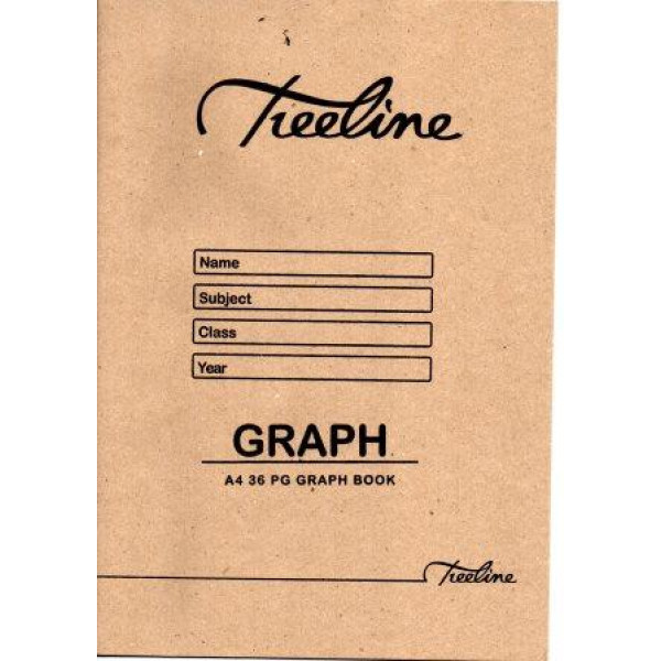 TREELINE A4 College Exercise Book 36 Page Graph TREELINE A4 College Exercise Book 36 Page Graph