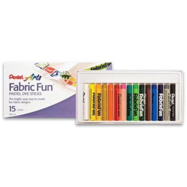PENTEL Fabric Fun Dye Pastels Set - 15s
