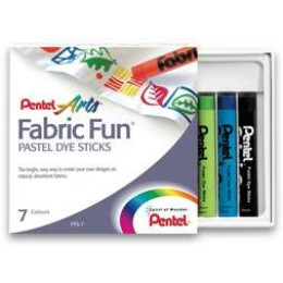 PENTEL Fabric Fun Dye Pastels Set - 7s