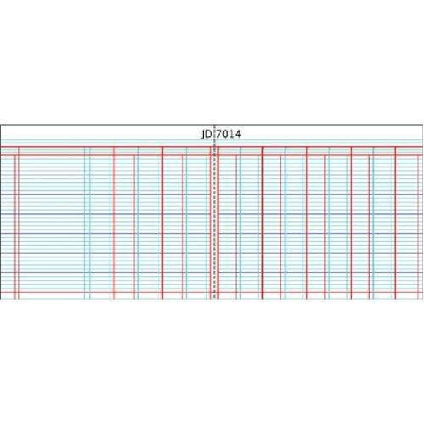 CROXLEY Analysis Book JD7014 - 14 Cash Columns On Two Pages