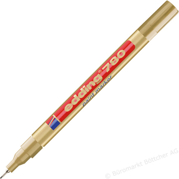EDDING 780 Extra Fine Paint Marker - Gold EDDING 780 Extra Fine Paint Marker - Gold