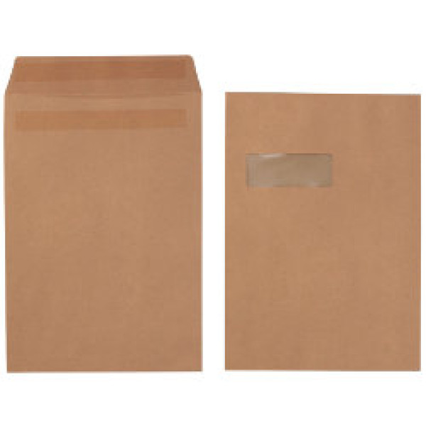 LEO - C4 Envelopes Manila Window Self-Seal Pocket (Box 250) LEO - C4 Envelopes Manila Window Self-Seal Pocket (Box 250)