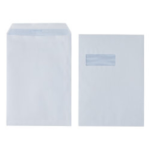 LEO - C4 Envelopes White Window Self-Seal Pocket (Box 250) LEO - C4 Envelopes White Window Self-Seal Pocket (Box 250)
