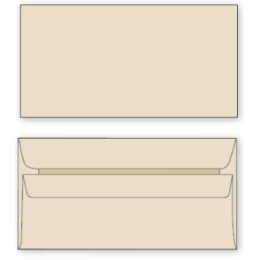LEO - DL Envelopes Manila No-Window Self-Seal Banker (Box-500)