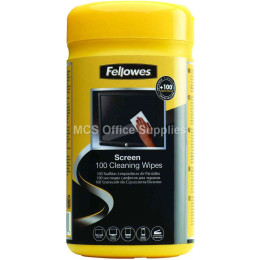 FELLOWES Screen Cleaning Wipes Tub - 100pcs