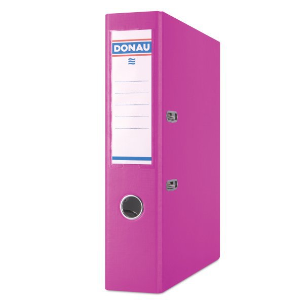 Donau A4 Polyprop Lever Arch File 75mm Pink