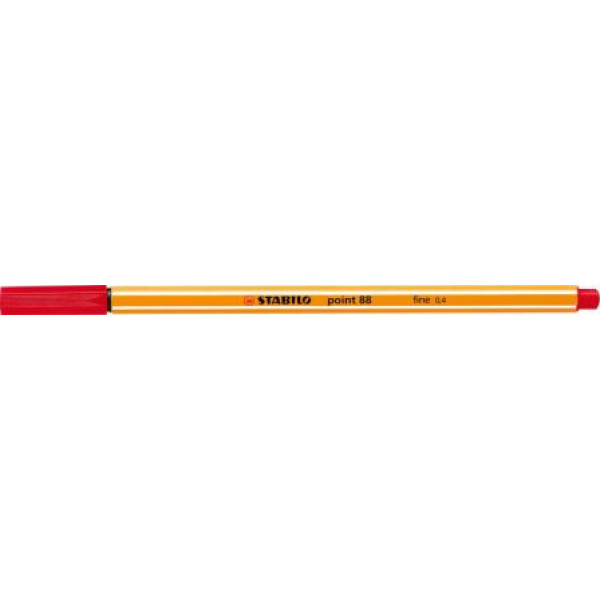 STABILO Point 88 Fineliner 0.4mm - Red