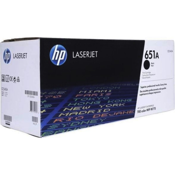 HP 651A Black Original Toner Cartridge (CE340A)