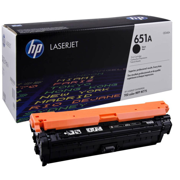 HP 651A Black Original Toner Cartridge (CE340A)