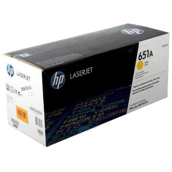 HP 651A Yellow Original Toner Cartridge (CE342A)