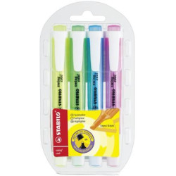 STABILO Swing-Cool Highlighter - Wallet 4 (Assorted)