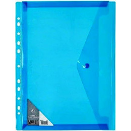 MEECO A4 Fileable Carry Folder - BLUE