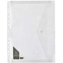 MEECO A4 Fileable Carry Folder - CLEAR