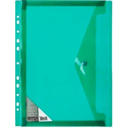 MEECO A4 Fileable Carry Folder - GREEN