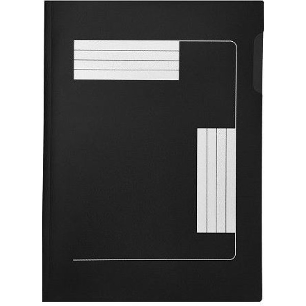 MEECO A4 Executive Premier Folder Polypropylene Black - 10 Pack