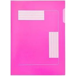 MEECO A4 Executive Premier Folder Polypropylene Pink - 10 Pack