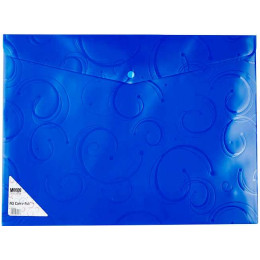 MEECO A3 PVC Carry Folder - Creative Blue