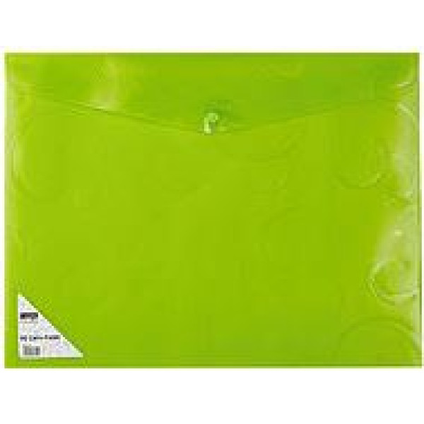MEECO A3 PVC Carry Folder - Creative Green