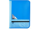 MEECO A4 Conference Folder With Zip - Blue