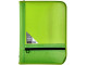 MEECO A4 Conference Folder With Zip - Green MEECO A4 Conference Folder With Zip - Green