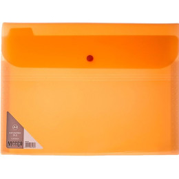 MEECO A4 Neon Expanding File Economy (6 Division) - Orange