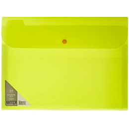MEECO A4 Neon Expanding File Economy (6 Division) - Yellow