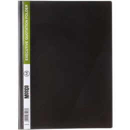 Meeco A4 Premium Quotation Folder Black