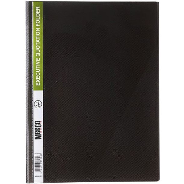 Meeco A4 Premium Quotation Folder Black Meeco A4 Premium Quotation Folder Black