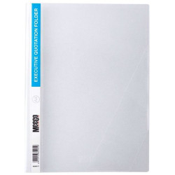 Meeco A4 Premium Quotation Folder Clear Meeco A4 Premium Quotation Folder Clear